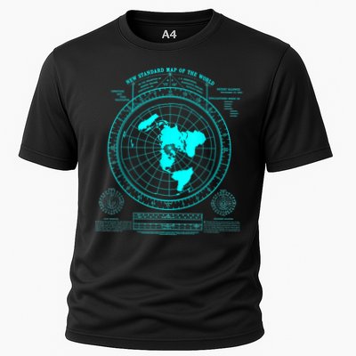 Gleasons New Standard Map Of The World Flat Earth Performance Shirt