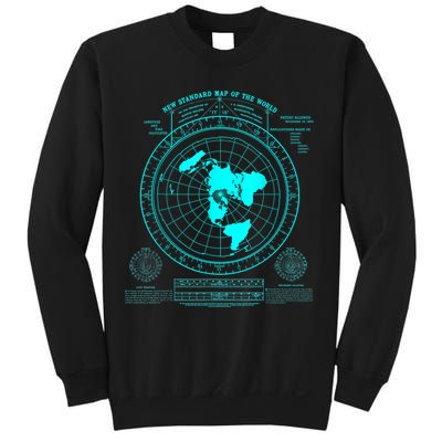 Gleasons New Standard Map Of The World Flat Earth Sweatshirt