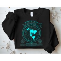 Gleasons New Standard Map Of The World Flat Earth Sweatshirt