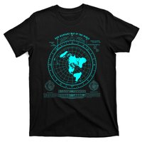 Gleasons New Standard Map Of The World Flat Earth T-Shirt