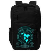 Gleasons New Standard Map Of The World Flat Earth Impact Tech Backpack
