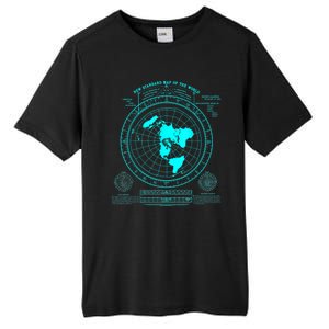 Gleasons New Standard Map Of The World Flat Earth Tall Fusion ChromaSoft Performance T-Shirt