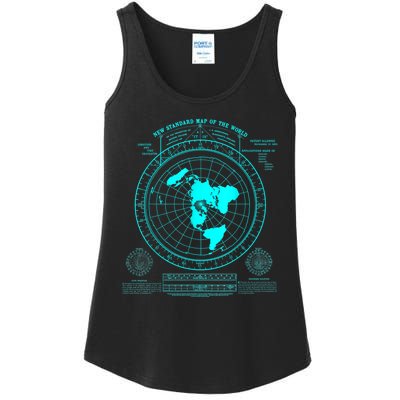 Gleasons New Standard Map Of The World Flat Earth Ladies Essential Tank