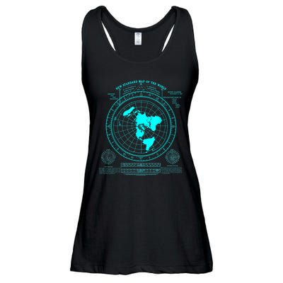 Gleasons New Standard Map Of The World Flat Earth Ladies Essential Flowy Tank