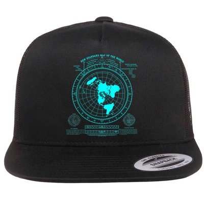 Gleasons New Standard Map Of The World Flat Earth Flatbill Hat