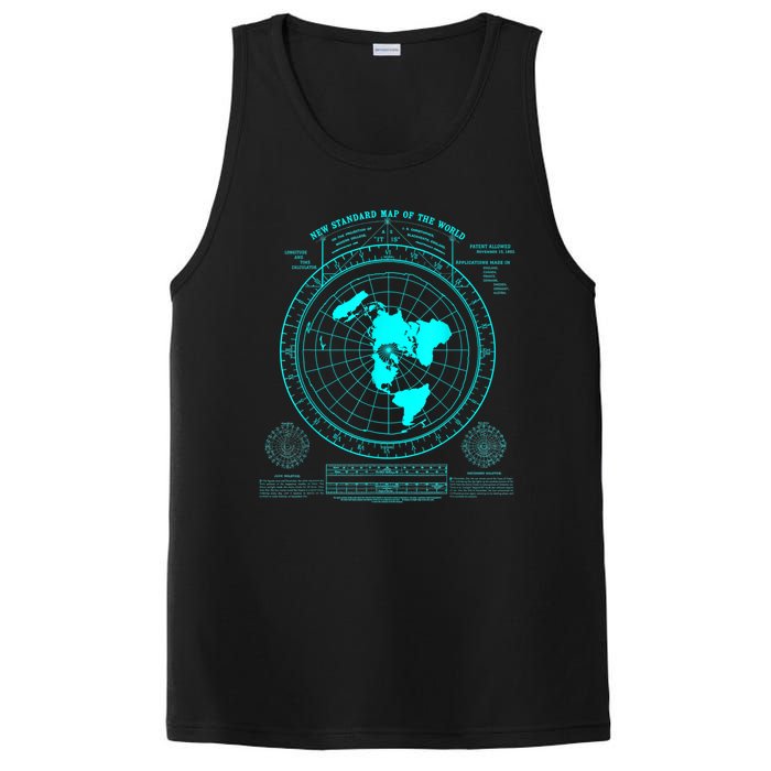 Gleasons New Standard Map Of The World Flat Earth PosiCharge Competitor Tank