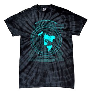 Gleasons New Standard Map Of The World Flat Earth Tie-Dye T-Shirt