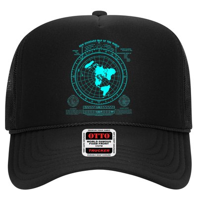 Gleasons New Standard Map Of The World Flat Earth Trucker Hat