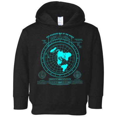 Gleasons New Standard Map Of The World Flat Earth Toddler Hoodie