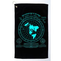 Gleasons New Standard Map Of The World Flat Earth Golf Towel