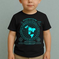 Gleasons New Standard Map Of The World Flat Earth Toddler T-Shirt