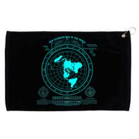 Gleasons New Standard Map Of The World Flat Earth Grommeted Golf Towel