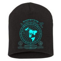 Gleasons New Standard Map Of The World Flat Earth Short Acrylic Beanie