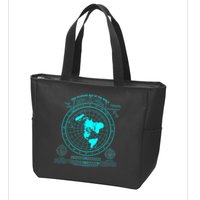 Gleasons New Standard Map Of The World Flat Earth Zip Tote Bag