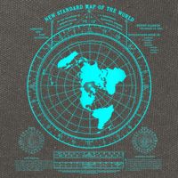 Gleasons New Standard Map Of The World Flat Earth Cotton Canvas Backpack