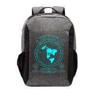 Gleasons New Standard Map Of The World Flat Earth Vector Backpack