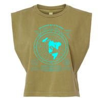 Gleasons New Standard Map Of The World Flat Earth Garment-Dyed Women's Muscle Tee