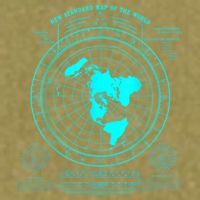 Gleasons New Standard Map Of The World Flat Earth Garment-Dyed Women's Muscle Tee