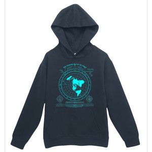 Gleasons New Standard Map Of The World Flat Earth Urban Pullover Hoodie