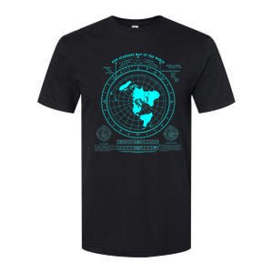 Gleasons New Standard Map Of The World Flat Earth Softstyle CVC T-Shirt