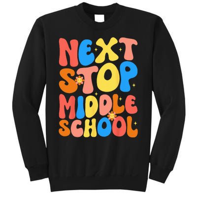 Groovy Next Stop Middle School Elementary School Graduation Sweatshirt