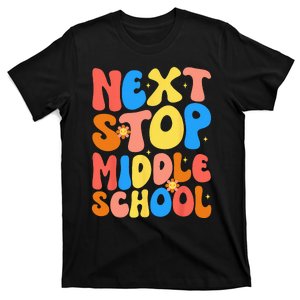 Groovy Next Stop Middle School Elementary School Graduation T-Shirt