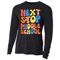 Groovy Next Stop Middle School Elementary School Graduation Cooling Performance Long Sleeve Crew