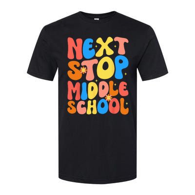 Groovy Next Stop Middle School Elementary School Graduation Softstyle CVC T-Shirt