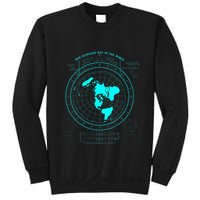 GleasonS New Standard Map Of The World Flat Earth Sweatshirt