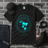 GleasonS New Standard Map Of The World Flat Earth Tall T-Shirt