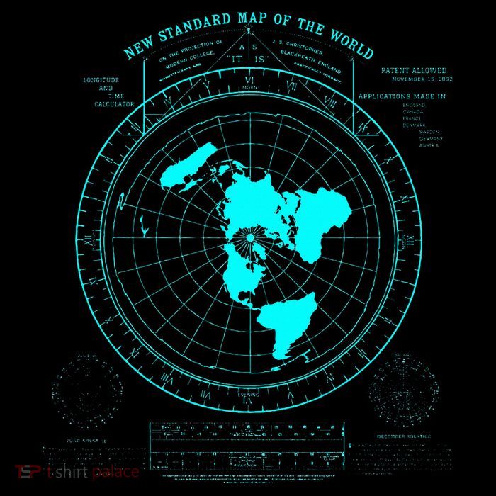 GleasonS New Standard Map Of The World Flat Earth City Backpack