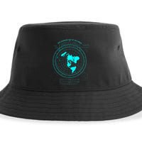 GleasonS New Standard Map Of The World Flat Earth Sustainable Bucket Hat
