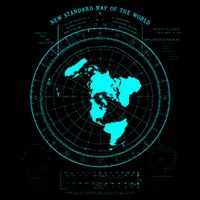 GleasonS New Standard Map Of The World Flat Earth 7-Panel Snapback Hat