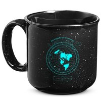 GleasonS New Standard Map Of The World Flat Earth 15oz Campfire Ceramic Mug