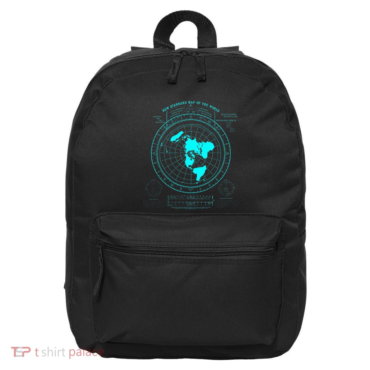 GleasonS New Standard Map Of The World Flat Earth 16 in Basic Backpack