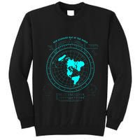 GleasonS New Standard Map Of The World Flat Earth Tall Sweatshirt