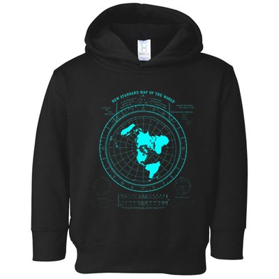 GleasonS New Standard Map Of The World Flat Earth Toddler Hoodie