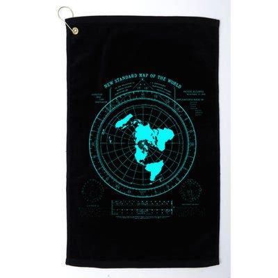 GleasonS New Standard Map Of The World Flat Earth Golf Towel