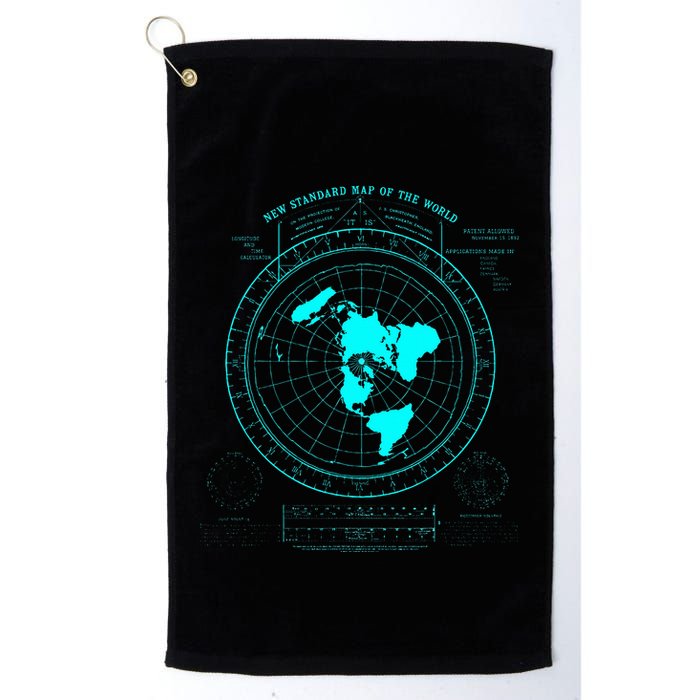 GleasonS New Standard Map Of The World Flat Earth Golf Towel