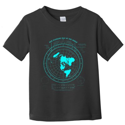 GleasonS New Standard Map Of The World Flat Earth Toddler T-Shirt