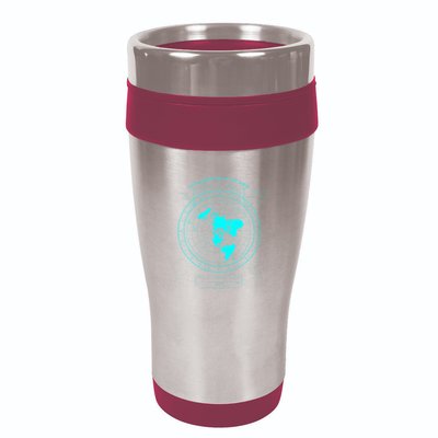 GleasonS New Standard Map Of The World Flat Earth 16oz Travel Tumbler