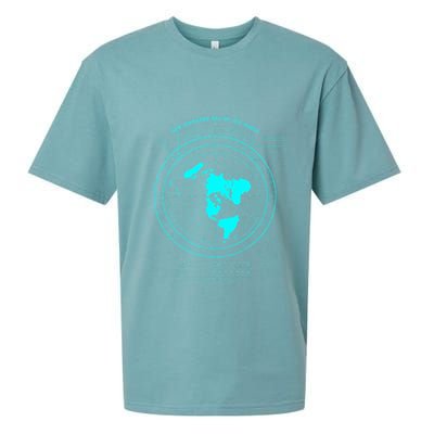 GleasonS New Standard Map Of The World Flat Earth Sueded Cloud Jersey T-Shirt