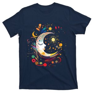 Galaxy Night Sky Moon Lunar Stars Sun Love T-Shirt