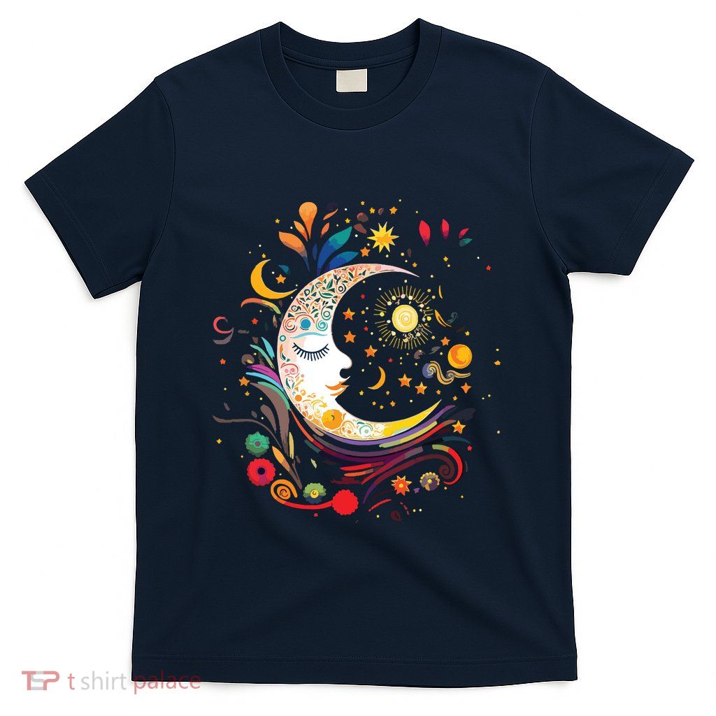 Galaxy Night Sky Moon Lunar Stars Sun Love T-Shirt