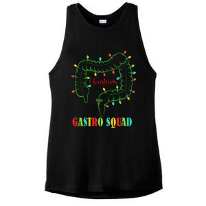 Gastro Nurse Squad Funny Christmas Lights Gastroenterologist Ladies PosiCharge Tri-Blend Wicking Tank