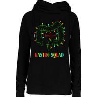 Gastro Nurse Squad Funny Christmas Lights Gastroenterologist Womens Funnel Neck Pullover Hood