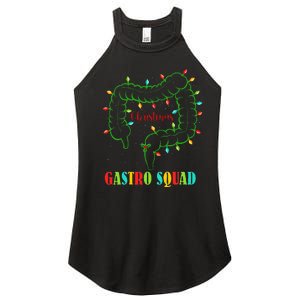 Gastro Nurse Squad Funny Christmas Lights Gastroenterologist Women's Perfect Tri Rocker Tank