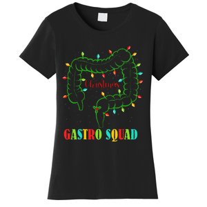 Gastro Nurse Squad Funny Christmas Lights Gastroenterologist Women's T-Shirt