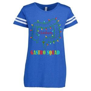 Gastro Nurse Squad Funny Christmas Lights Gastroenterologist Enza Ladies Jersey Football T-Shirt