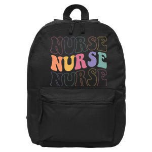 Groovy Nurse  School Nurse RN ICU ER Pediatric 16 in Basic Backpack